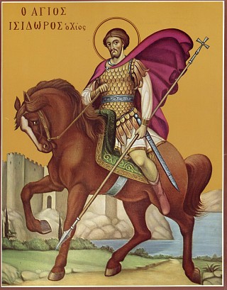 Sfântul Mucenic Isidor - Icoana